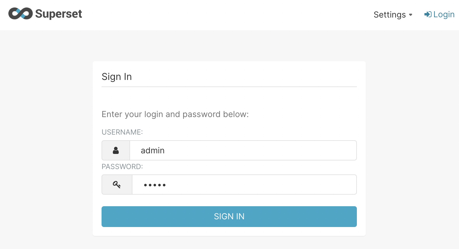 Login Page